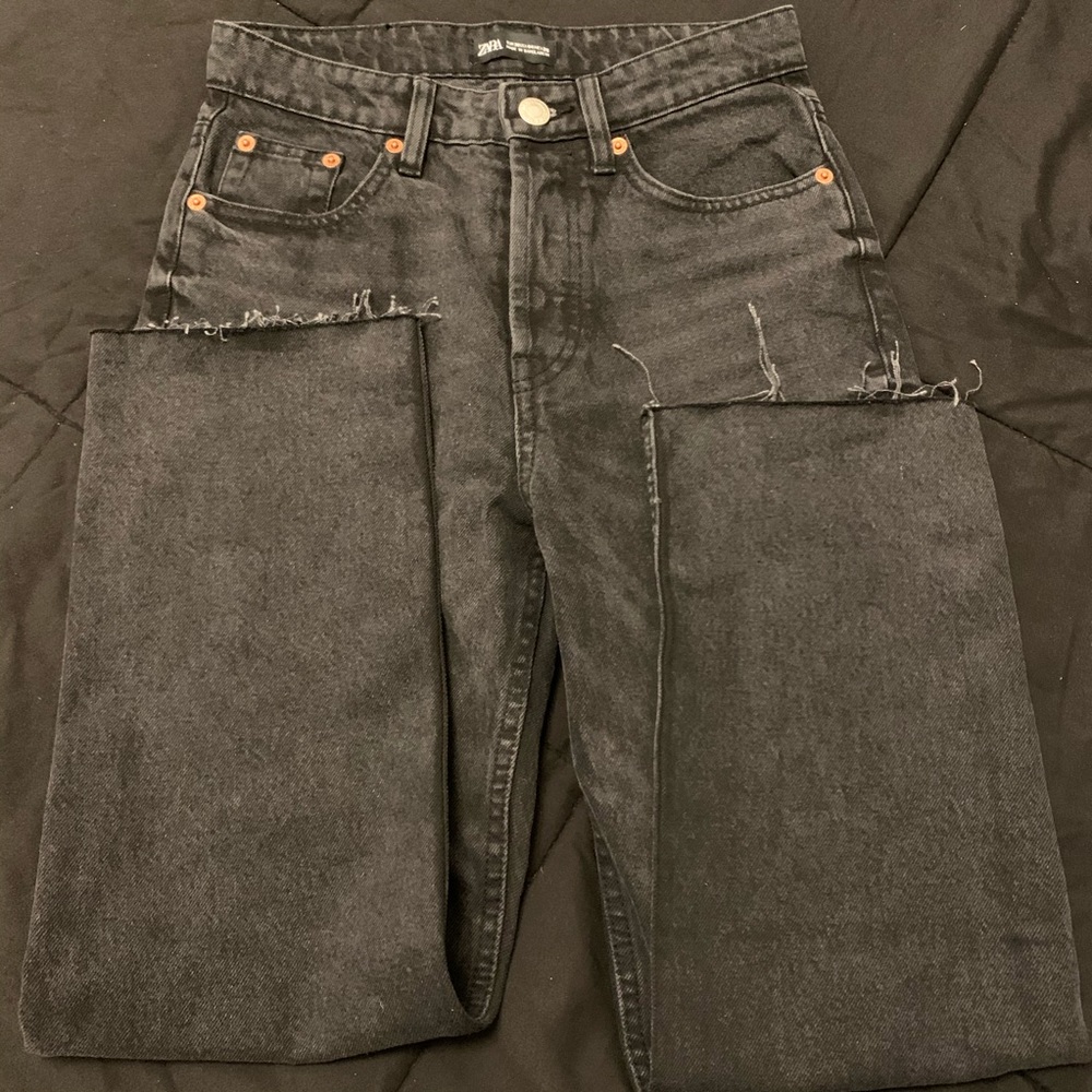 Black Zara mom jeans